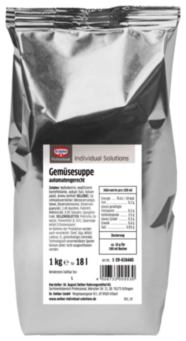 Dr. Oetker Gemüsesuppe 1KG