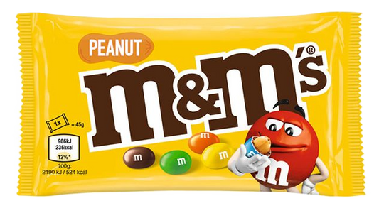 M&M's gelb Erdnuss 45g