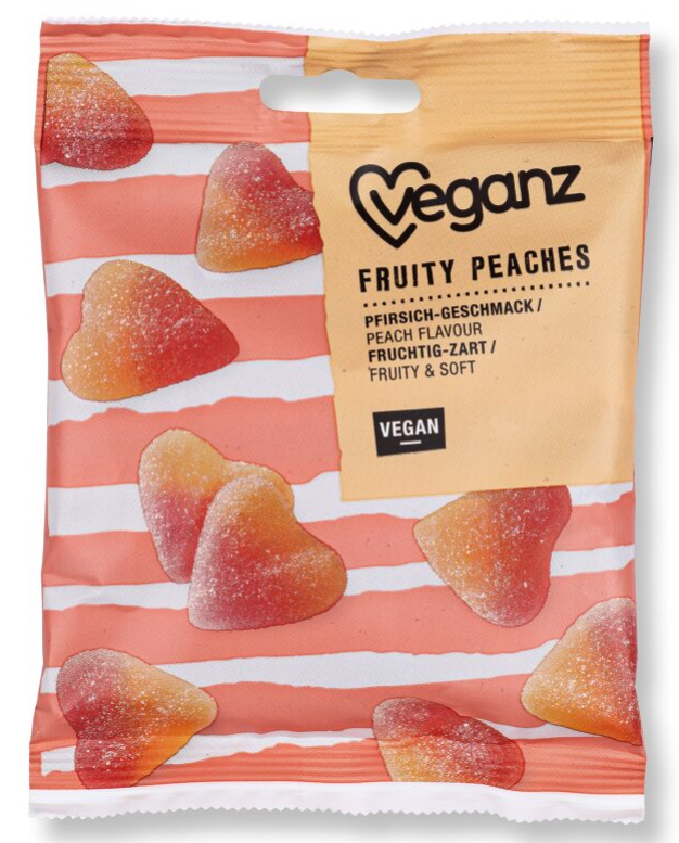 Veganz Fruity Peaches 100g