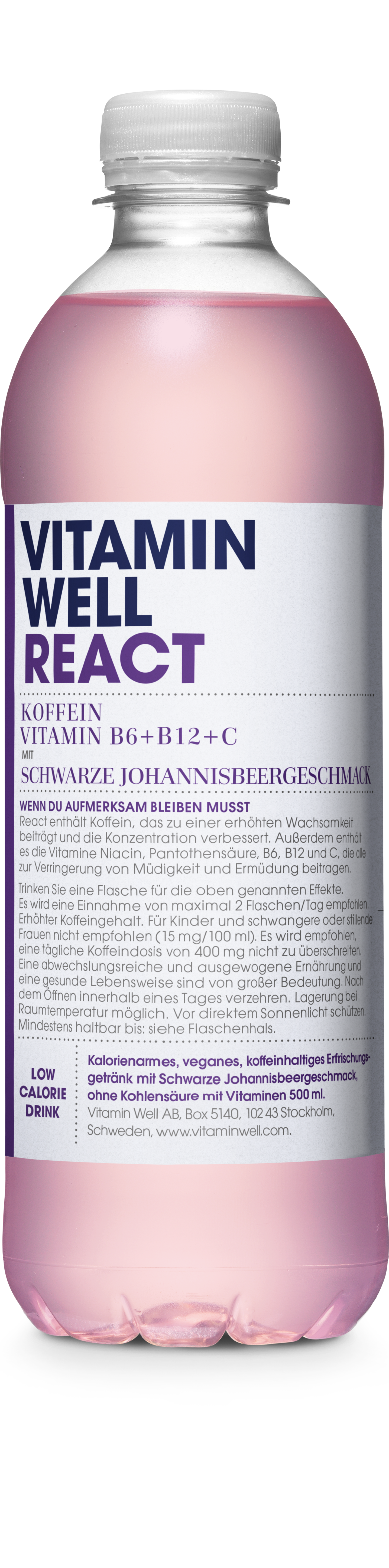 Vitamin Well React 0,5l PET Einweg