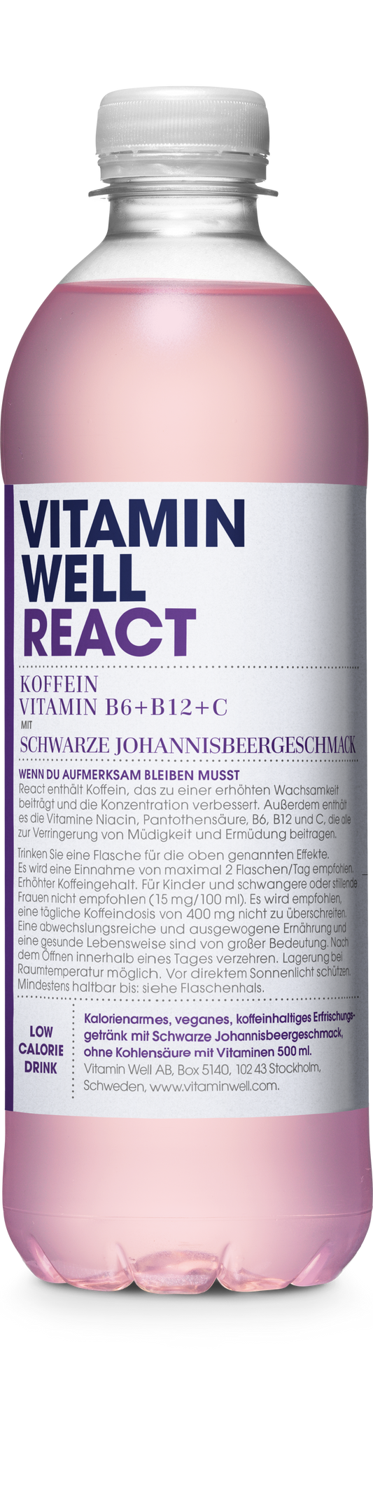 Vitamin Well React 0,5l PET Einweg