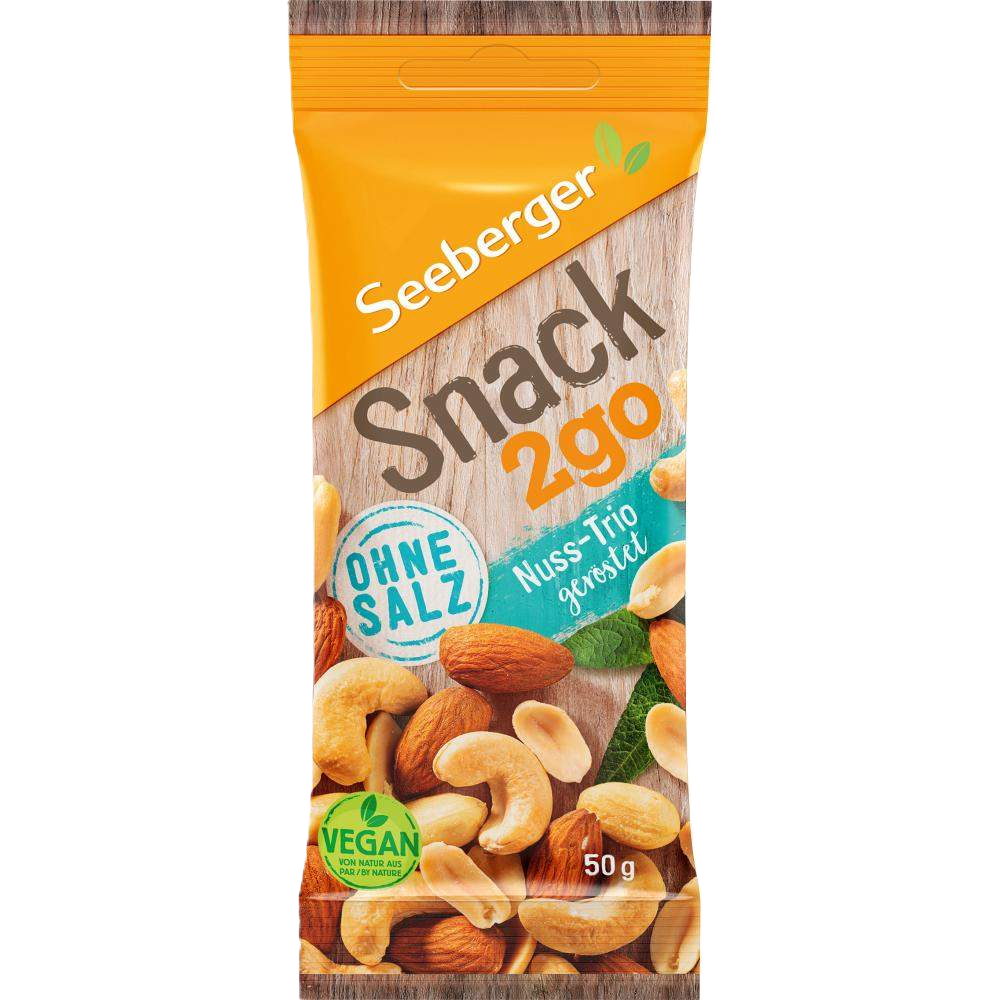 Snack2Go NussTrio ohne Salz50g